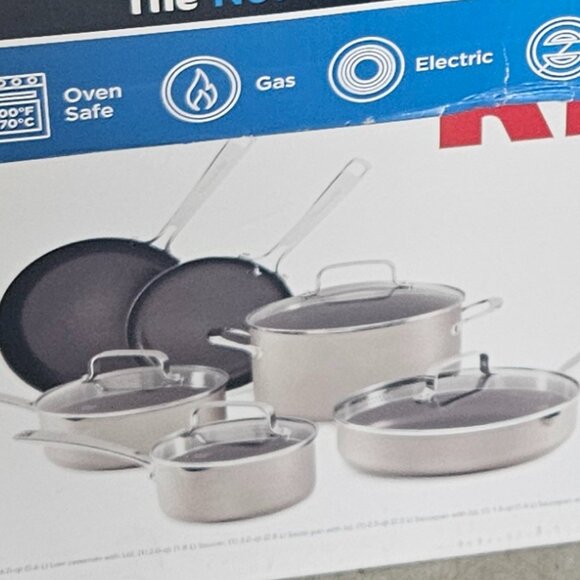 KitchenAid - Hard-Anodized 10-Piece Induction Nonstick Cookware Set, Pots and Pa - Picture 1 of 1